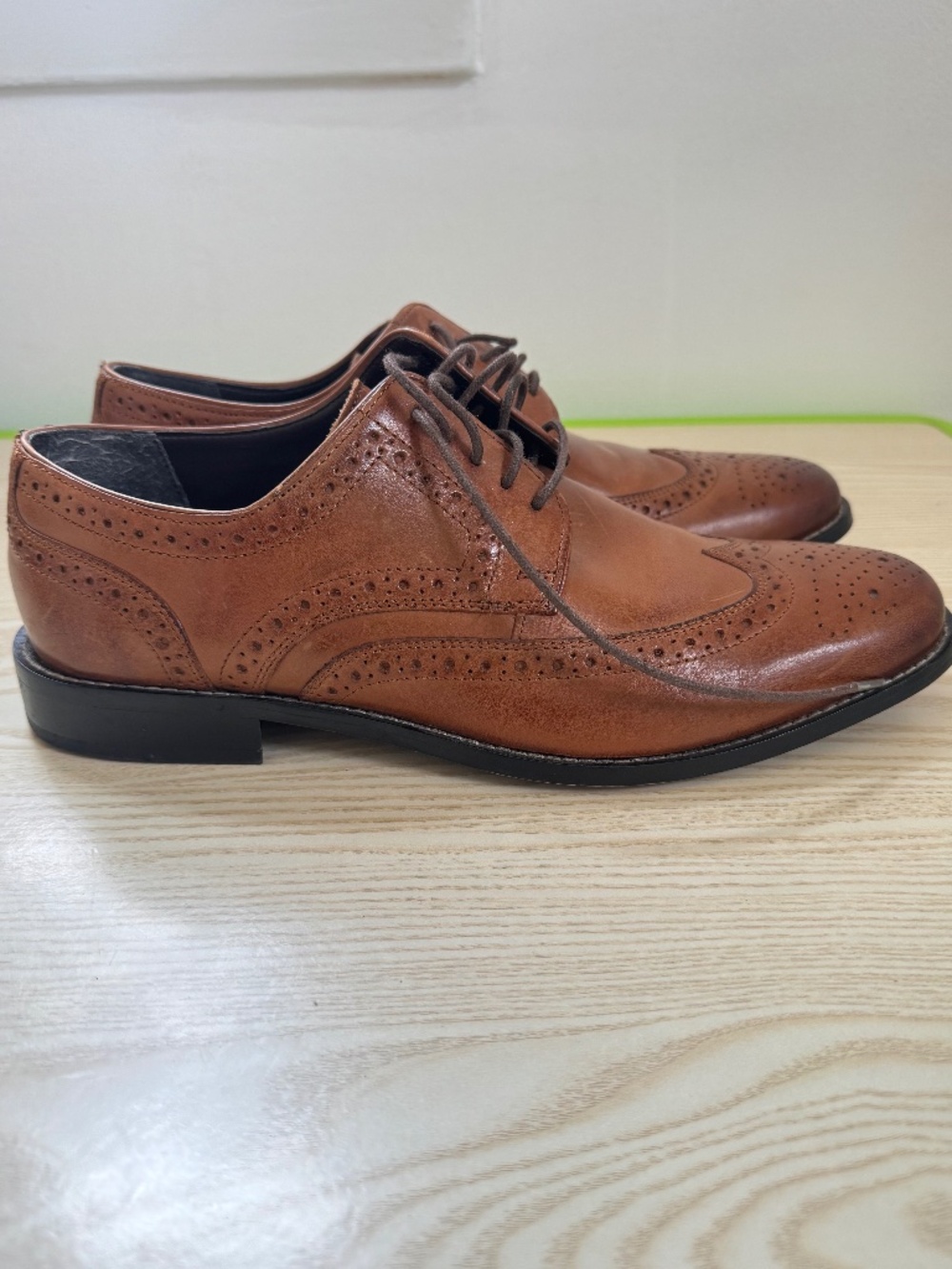 Nunn Bush Oxford Dress Shoes Brown Leather Cap Toe Men's Size 11 M